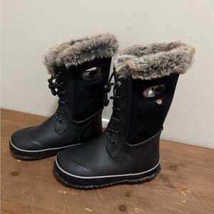 Bogs Kids Arcata II Dots Waterproof Lace Up Boots Size 1